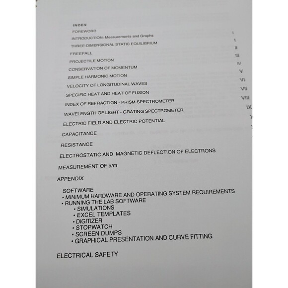 Physics Laboratory Manual With Computer Simulations 1992 Ed. Drexel University - Picture 6 of 15